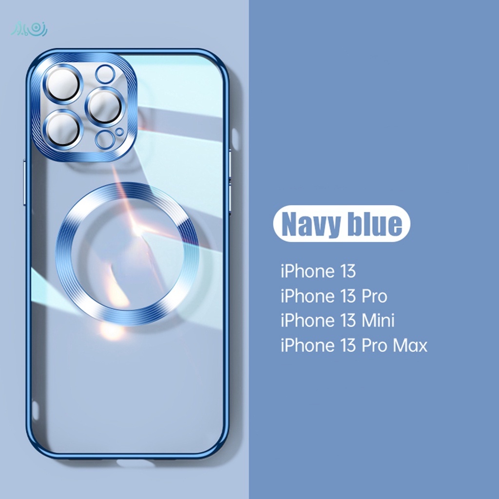 Case Kaca Lensa 6D Plating Transparan Shockproof Untuk iPhone 11 Pro MAX 12 13 Pro MAX XS MAX XR X 7 + 8Plus