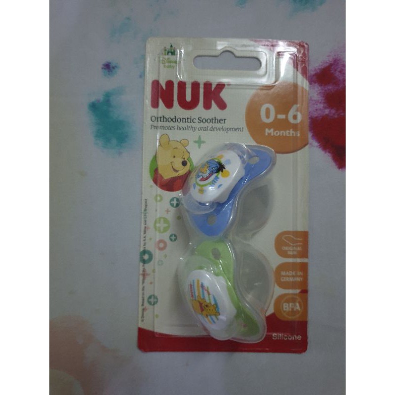 NUK Orthodontic Soother/Empeng Bayi 0-6bln