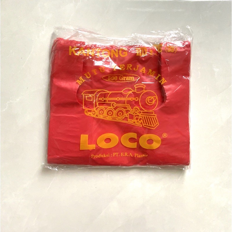 Plastik loco merah tebal 24,28,35 ,40 (500gr)-28x48