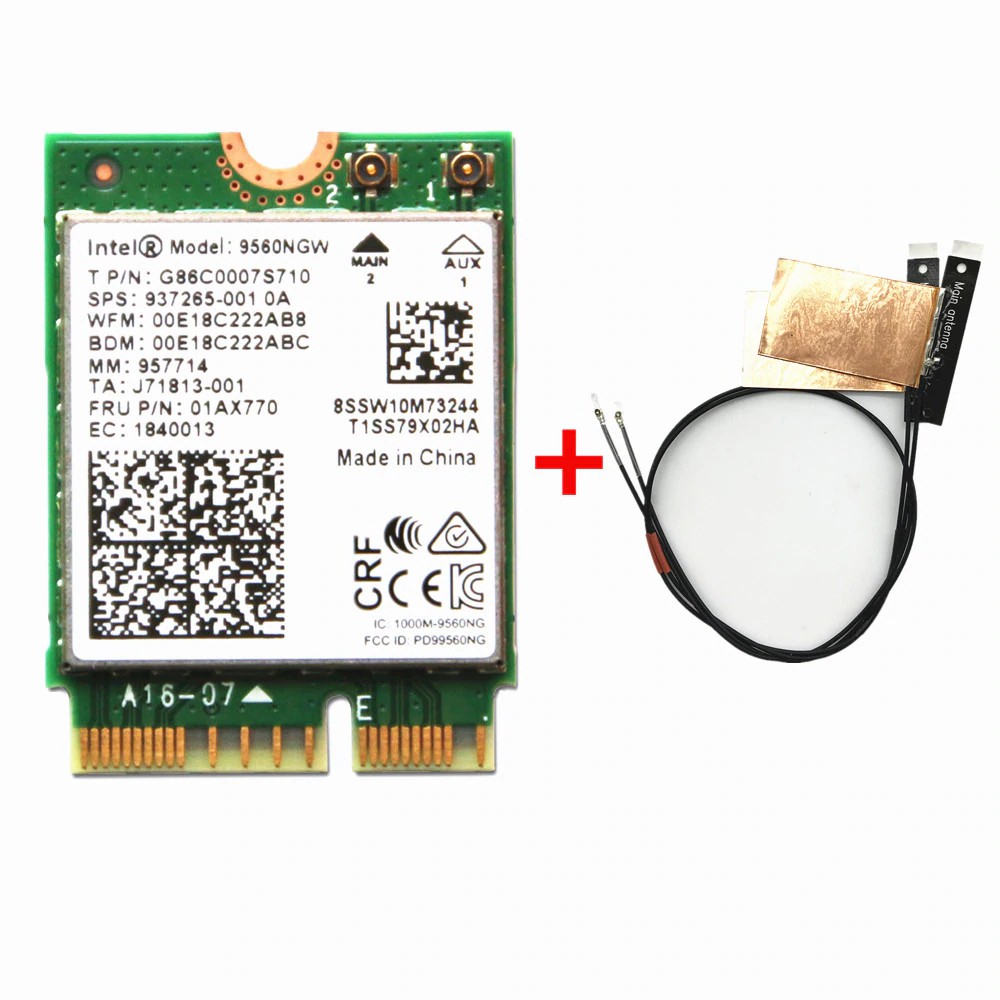 2 wifi a/b/g/n/ac + bt (oem). Intel wireless ac 9560 160mhz. Адаптер intel® wireless-ac 9260. 2/ae-key, cnvi. Dual band wireless-ac 9560.