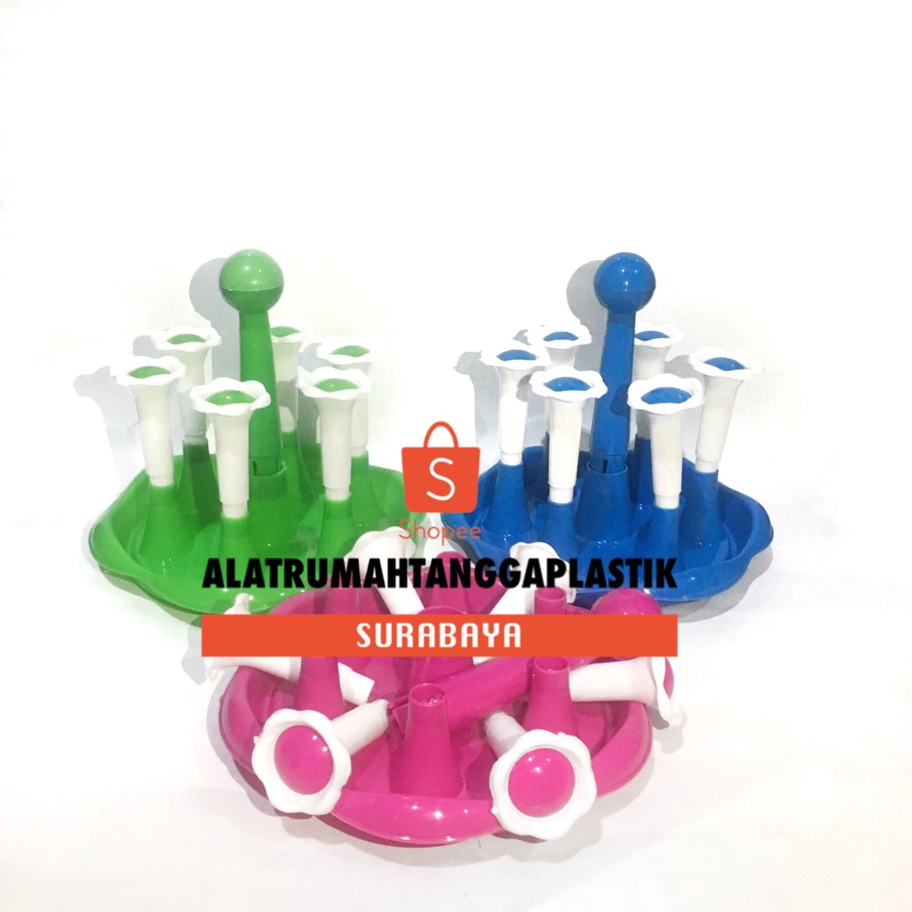 1pc Rak Gelas Plastik / Tempat Gelas / Glass Stand / Rak Gelas Gantung / Tempat Gantungan Gelas