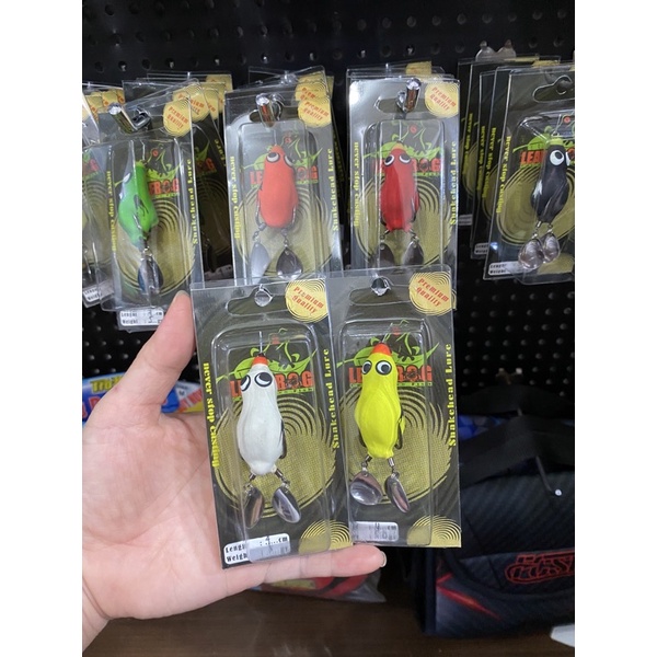 Soft frog double blade Leaf frog umpan gabus