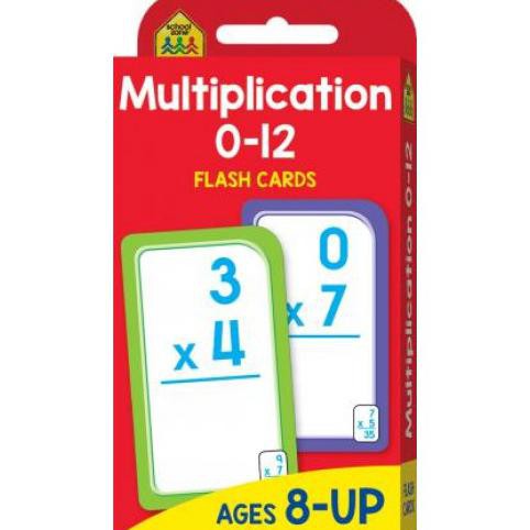 

School Zone Multiplication 0-12 Flash Cards BI820