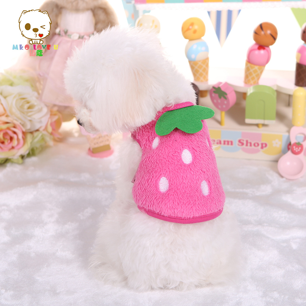 ★〓PetBest〓★Teddy Cartoon Pet Clothes Dog Puppy Clothes Plus Fleece Sweater Dog Clothes Shirt Cat Pullover