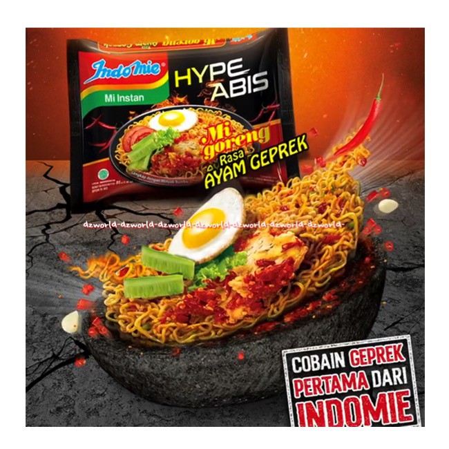 Indomie Mi Instan Hype Abis Mie Goreng Ayam Geprek 85gr Migoreng