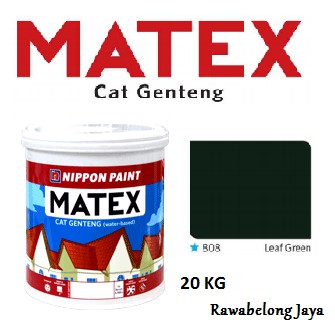 CAT GENTENG MATEX LEAF GREEN PAIL TINTING NIPPON PAINT - 15LT