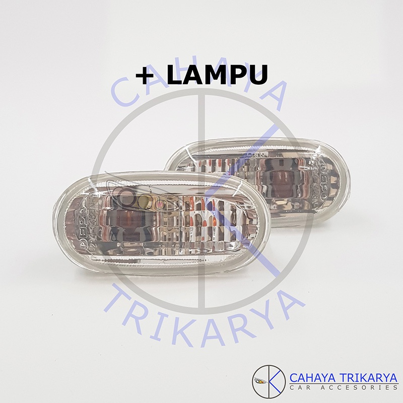 SET Lampu Samping / Fender / Sen Sein / Side Lamp Pajero Sport 2010 - 2015 Kristal