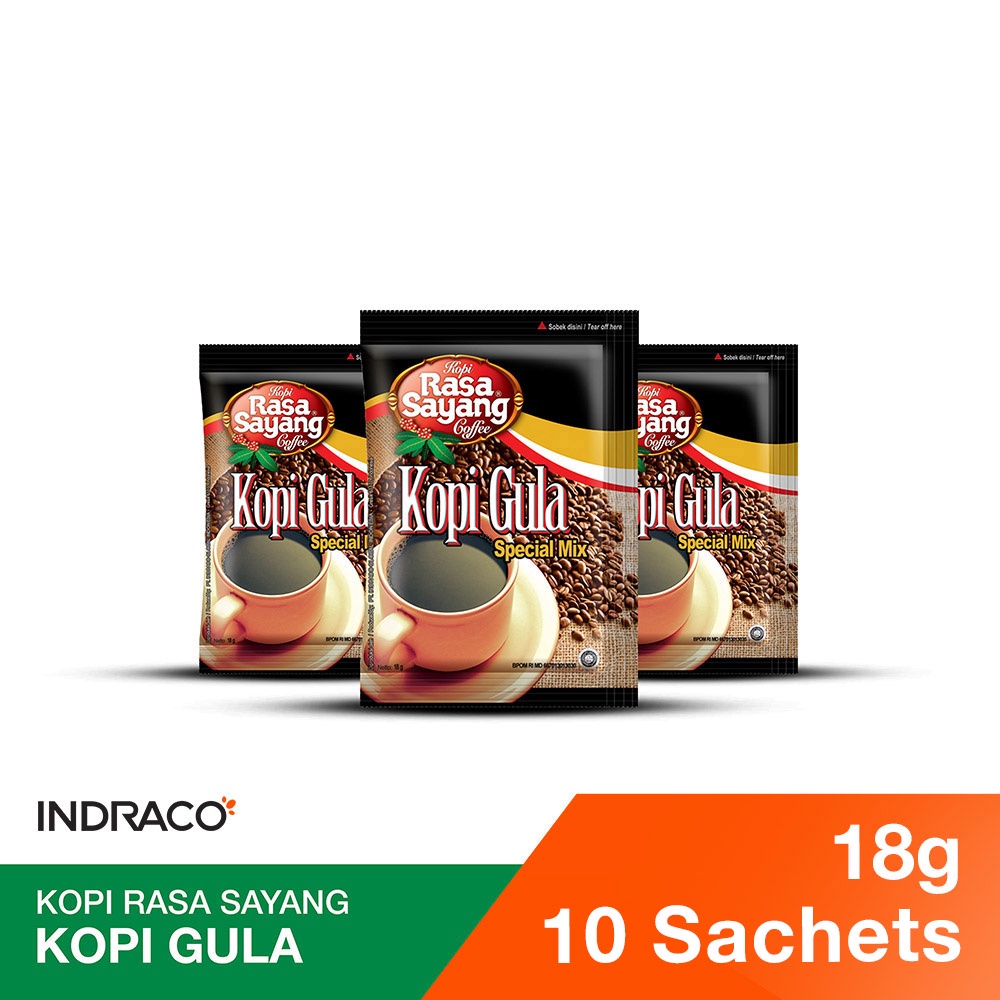 Jual Rasa Sayang Kopi Gula (10 Sachets X 18g) | Shopee Indonesia