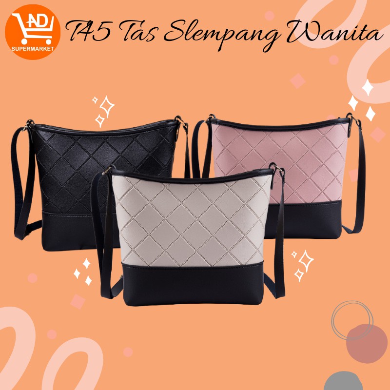 AND COD Tas Selempang Wanita Murah Tas Wanita Kekinian Fashion Korea Premium Sling Bag Cewek T45