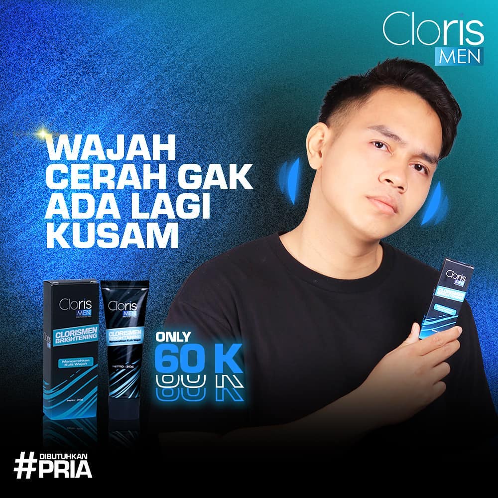 Clorismen BRIGHTENING CREAM Skincare Pencerah Wajah Pria Pemutih Wajah Penghilang Flek Hitam Bpom Original