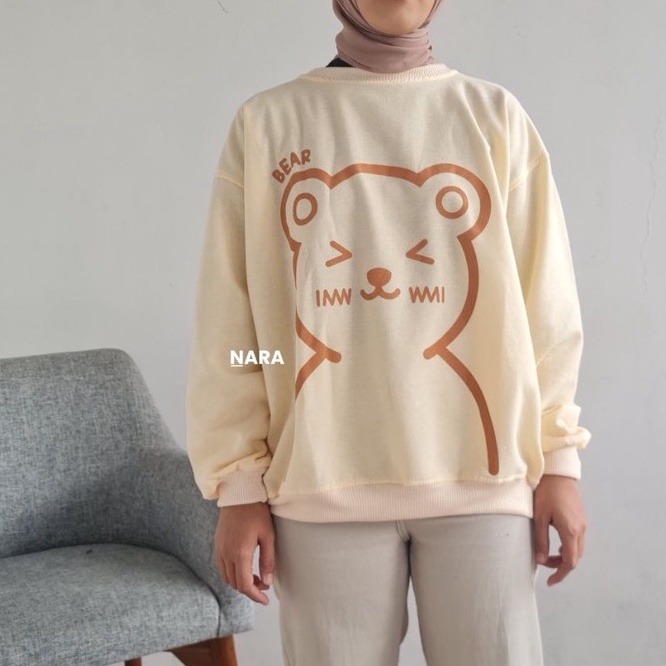 Nara.Grosir - Bear Pop Big Size Sweater