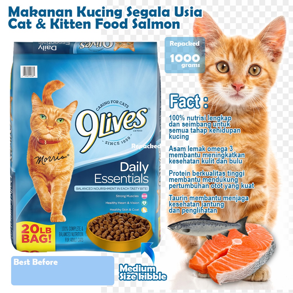 Jual Makanan Kucing Segala Usia Cat & Kitten Food Salmon | Shopee Indonesia