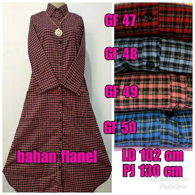 Gamis flanel/gamis kotak kotak/maxi kotak/gamis/maxi/long dress/long dress kotak