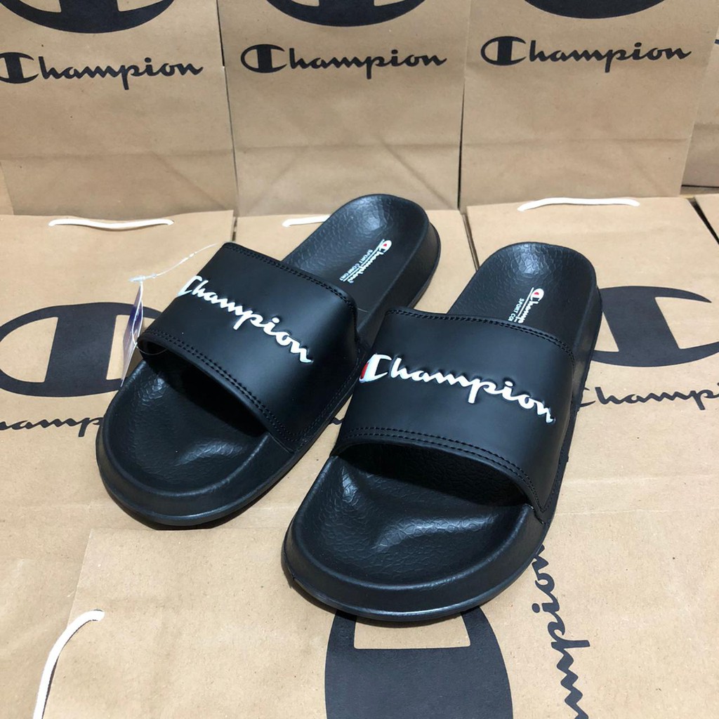 Sandal champions Termurah sandal slop kasual pria wanita Sandal Slide keren terbaru 2021