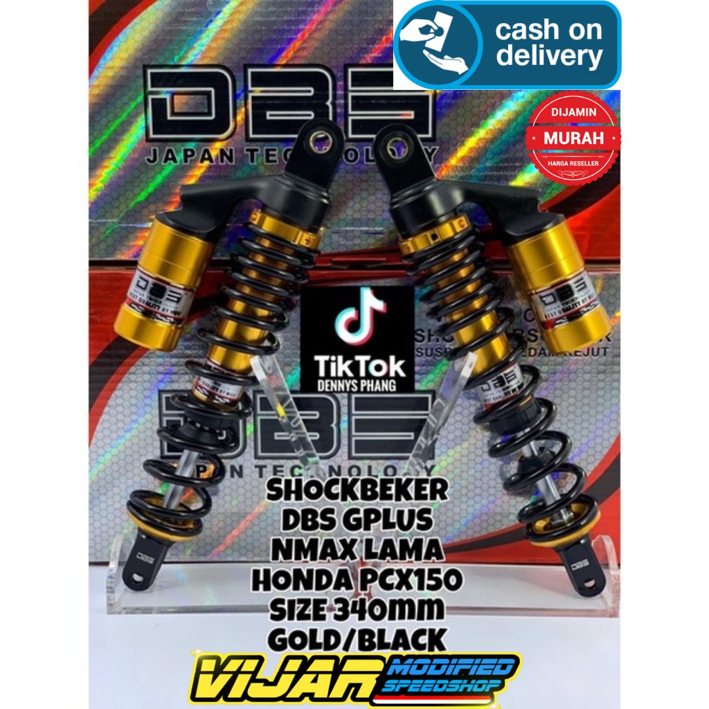 Shockbreaker shock dbs tabung atas nmax pcx xmax xmax Gplus 340mm perhitam