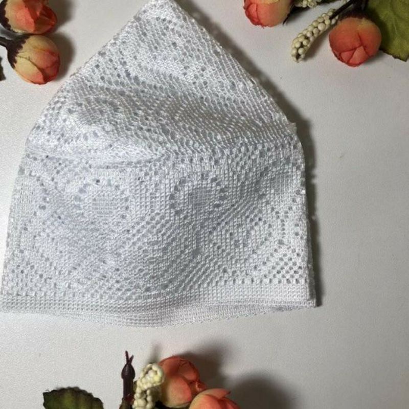 Peci jaring LULU/Peci putih habib