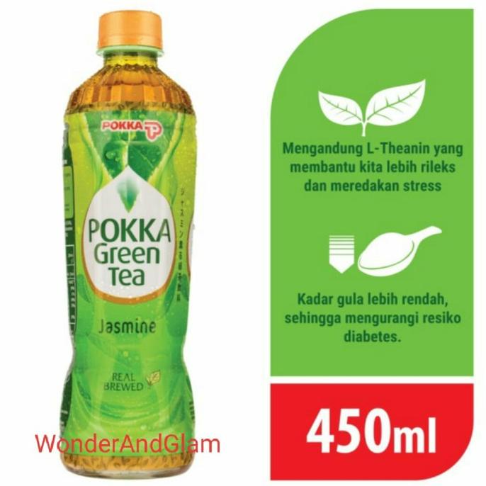 

Pokka Green Tea / Pokka Green Tea Jasmine Pet 450Ml 1Dus Isi 24Pcs