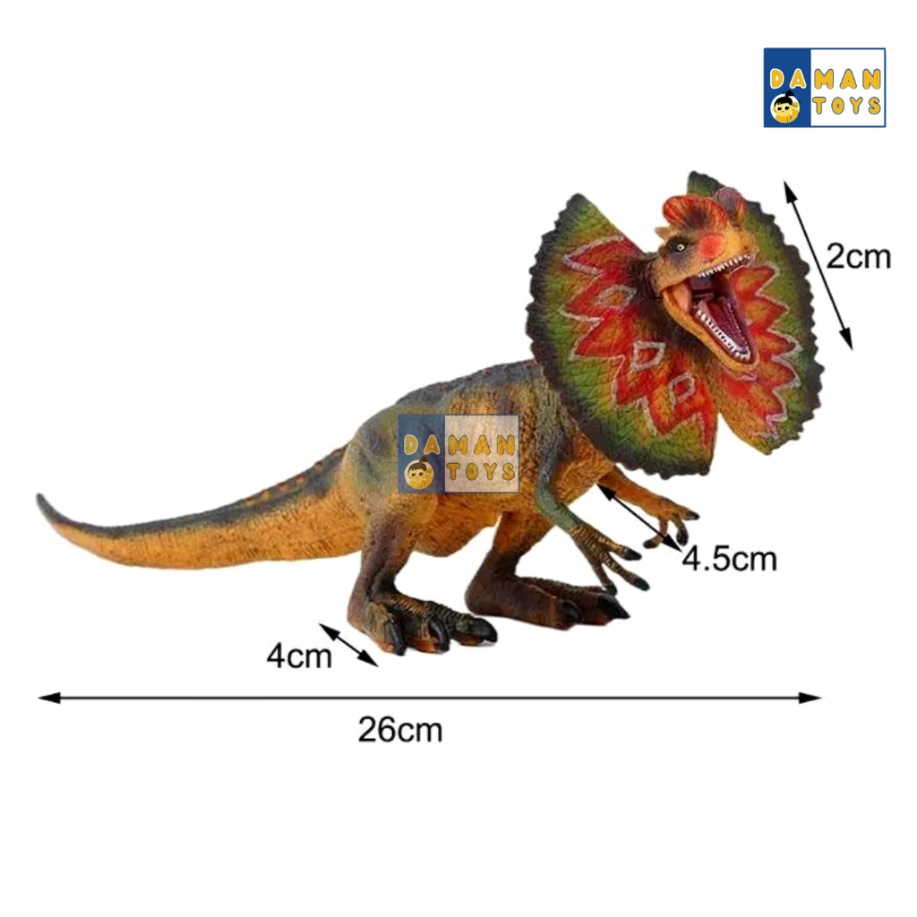 Jurassic World Dilophosaurus Mainan Edukasi Figure Dinosaurus Jurassic Park