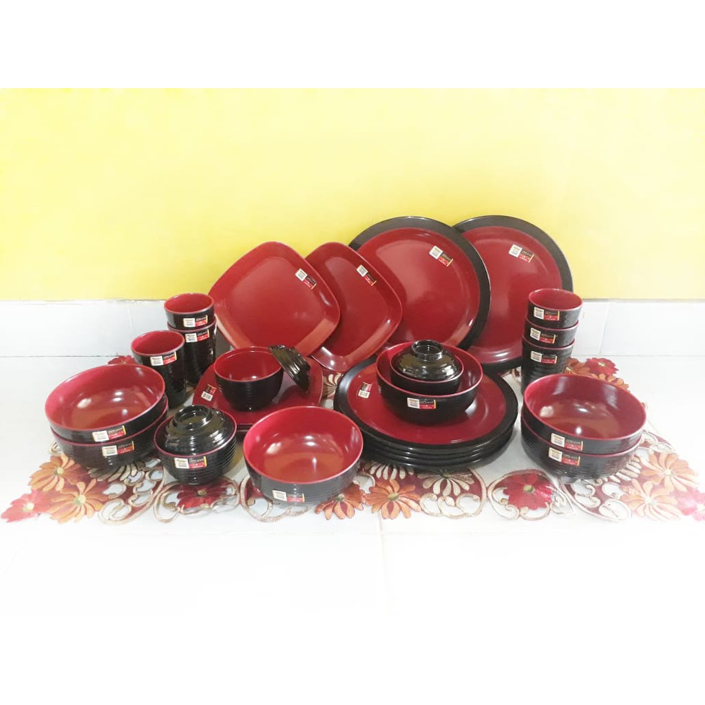 Melamin set golden dragon