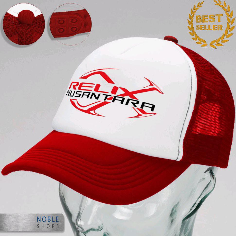 TOPI JARING TRUCKER HAT RELIX NUSANTARA REQUEST LOGO FASHION BRAND A.032 SIMBOL IKON LOGO CUSTOM AB0