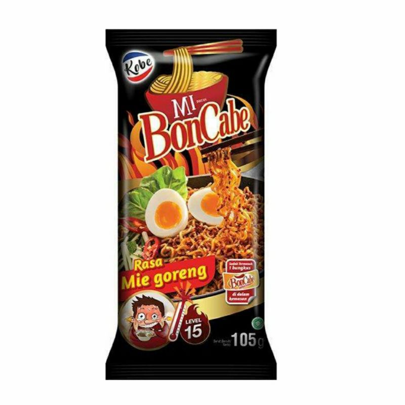 

TERMURAH Mie Goreng Bon Cabe Level 15 Mi Instan Pedas Gila Kobe 105 gr