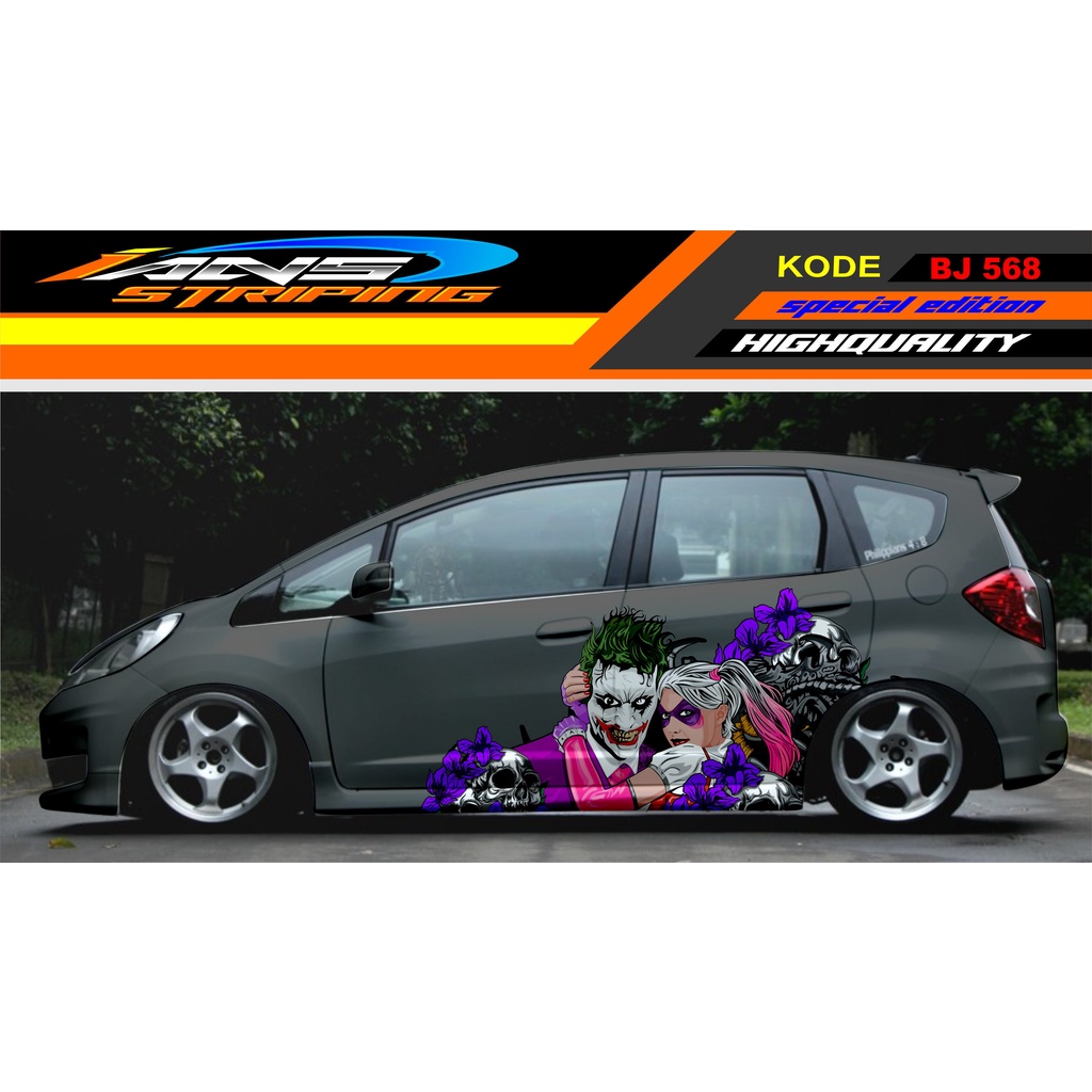 DECAL STIKER MOBIL JAZZ / STIKER MOBIL JOKER / DECAL MOBIL JAZZ BRIO AGYA AYLA YARIS SWIFT DATSUN