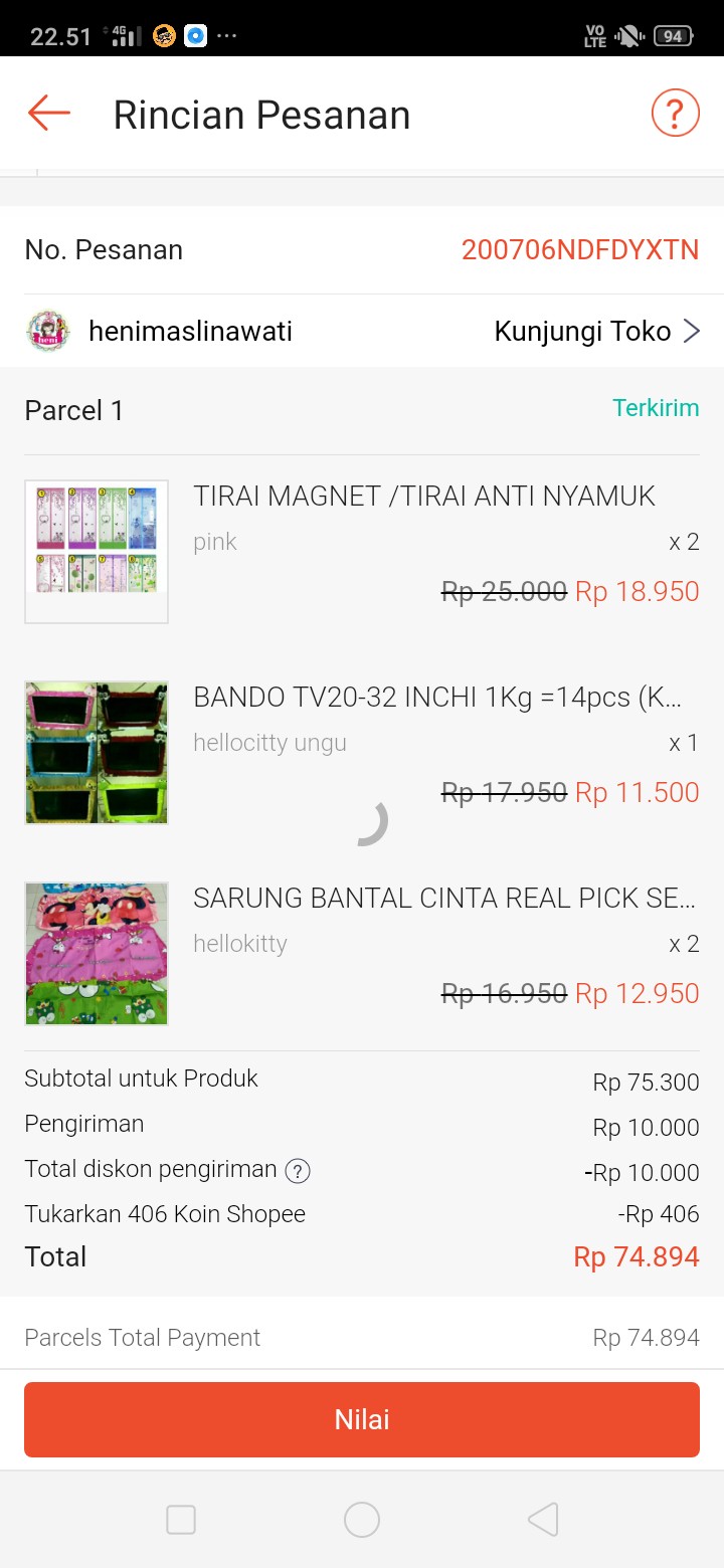 Sarung Bantal Cinta Uk 40x100cm Real Pick Sesuai Gambar