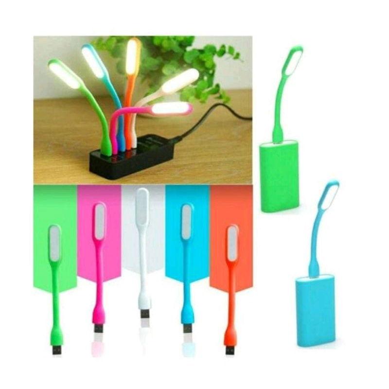 USB LED Lamp / Lampu Sikat Gigi emergency lamps light portable belajar baca laptop powerbank