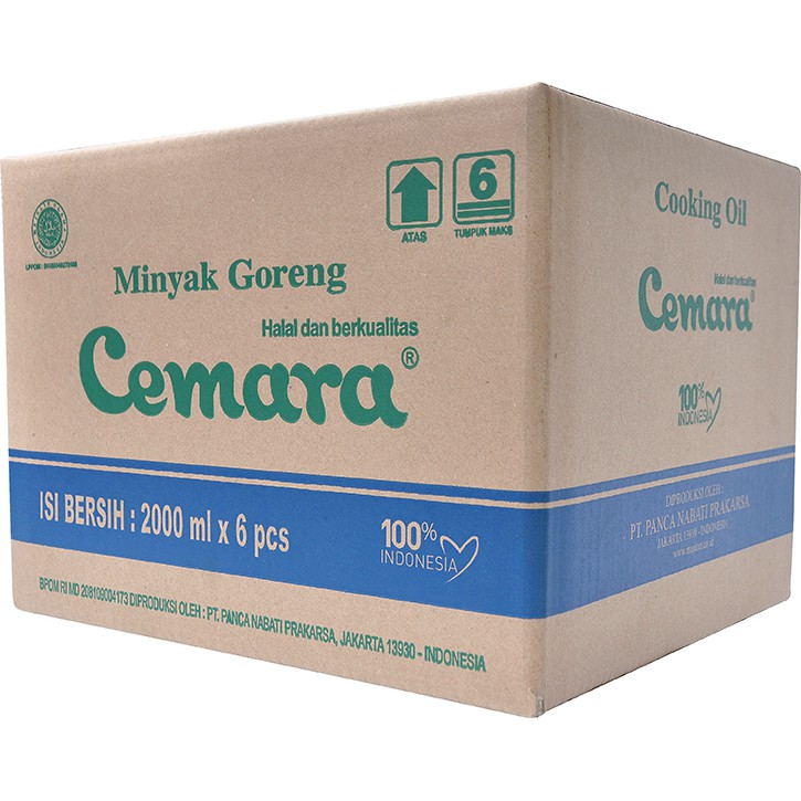 

Cemara - Minyak Goreng 2 Liter Pouch (1 Dus = 6 Pc)