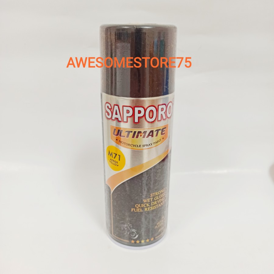 SAPPORO ULTIMATE M71 AEROX YELLOW Kuning Cat Semprot Pilox Pylox