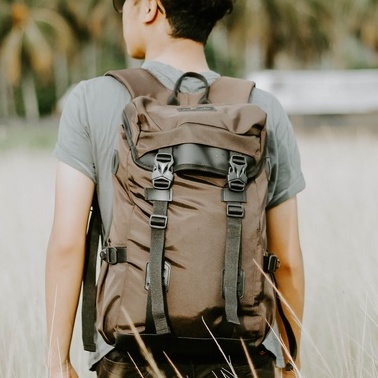 CITY HUSTLE BROWN |ManNeedMe x URBAN| Tas Ransel Punggung Pria Wanita Tas Backpack ORIGINAL