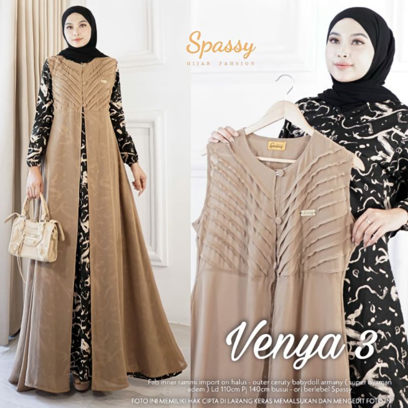 Gamis Muslimah Pakaian Wanita Pakaian Wanita Muslimah Pakaian Kekinian Dress Spassy