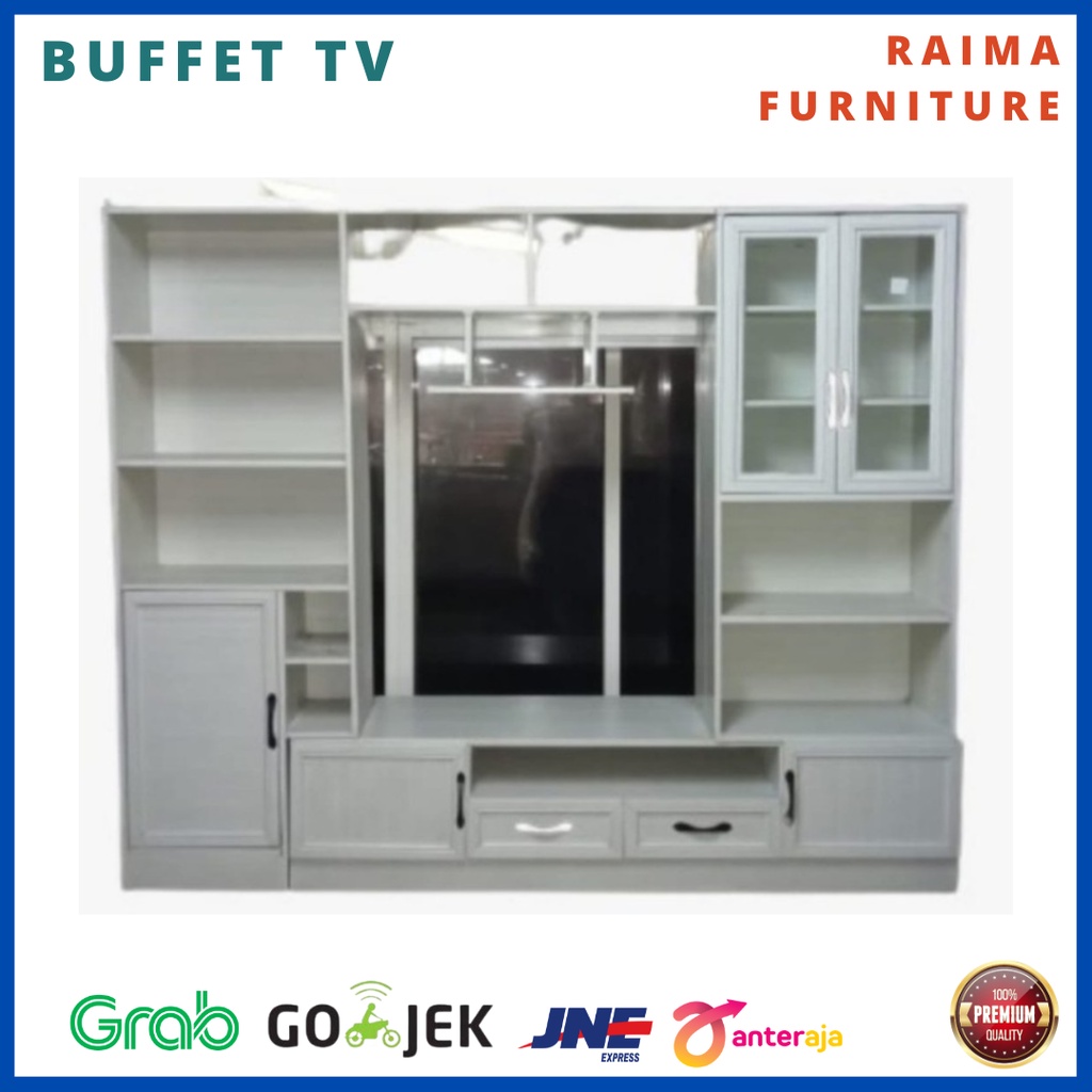 Lemari TV Buffet TV Rak TV Mewah Meja Tv Buffet Tv Aluminium Lemari Kabinet