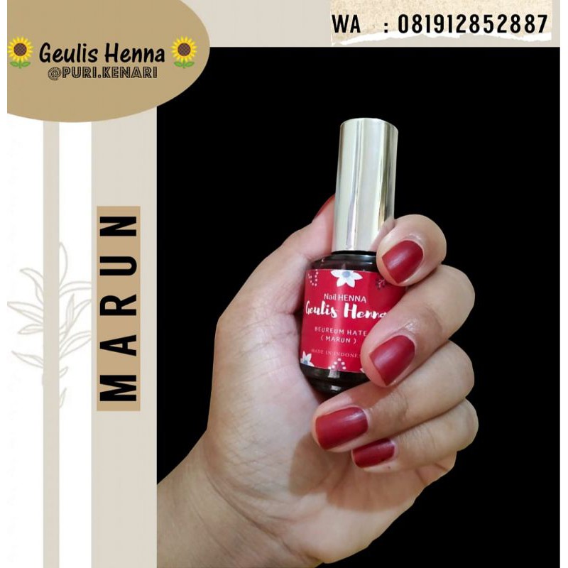 Jual Geulis Henna Beureum Hate Marun Indonesia Shopee Indonesia