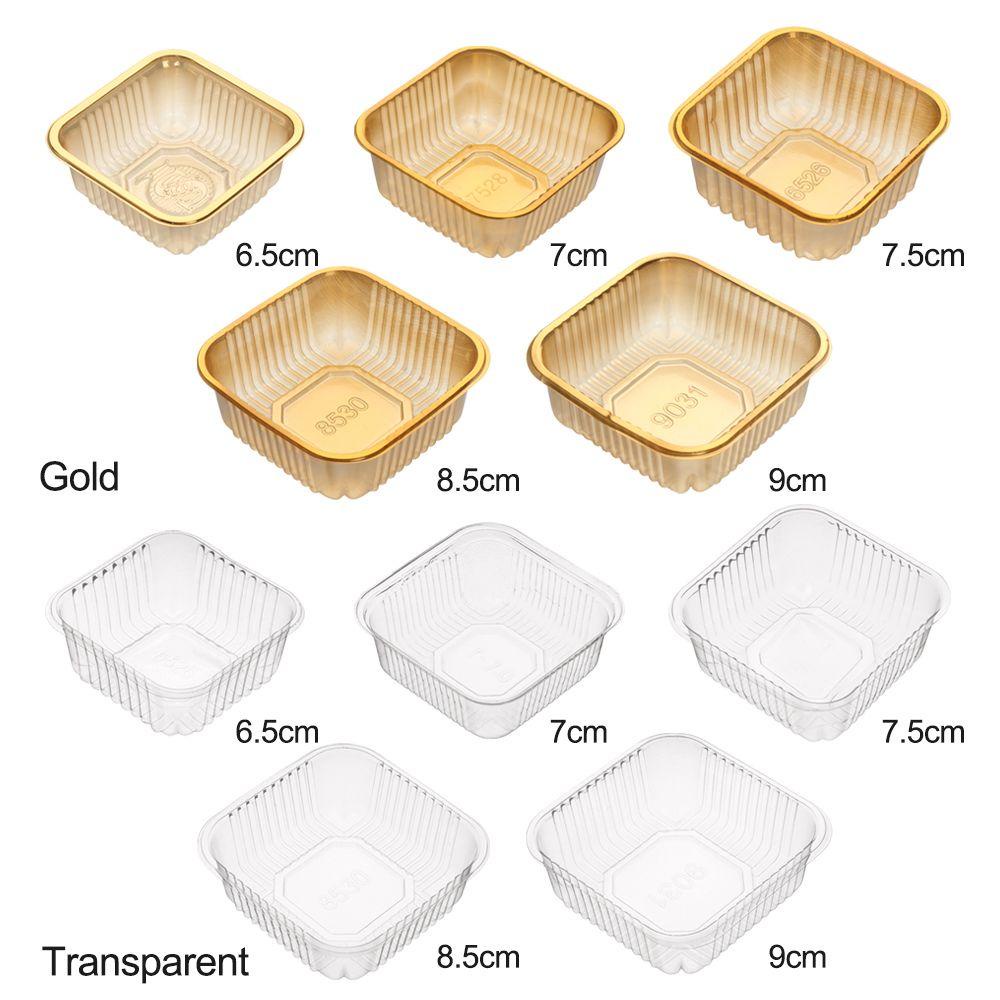 R-flower 100pcs Moon Cake Tray Natal Food Grade Pesta Pernikahan Kue DIY Dihias Piring Permen