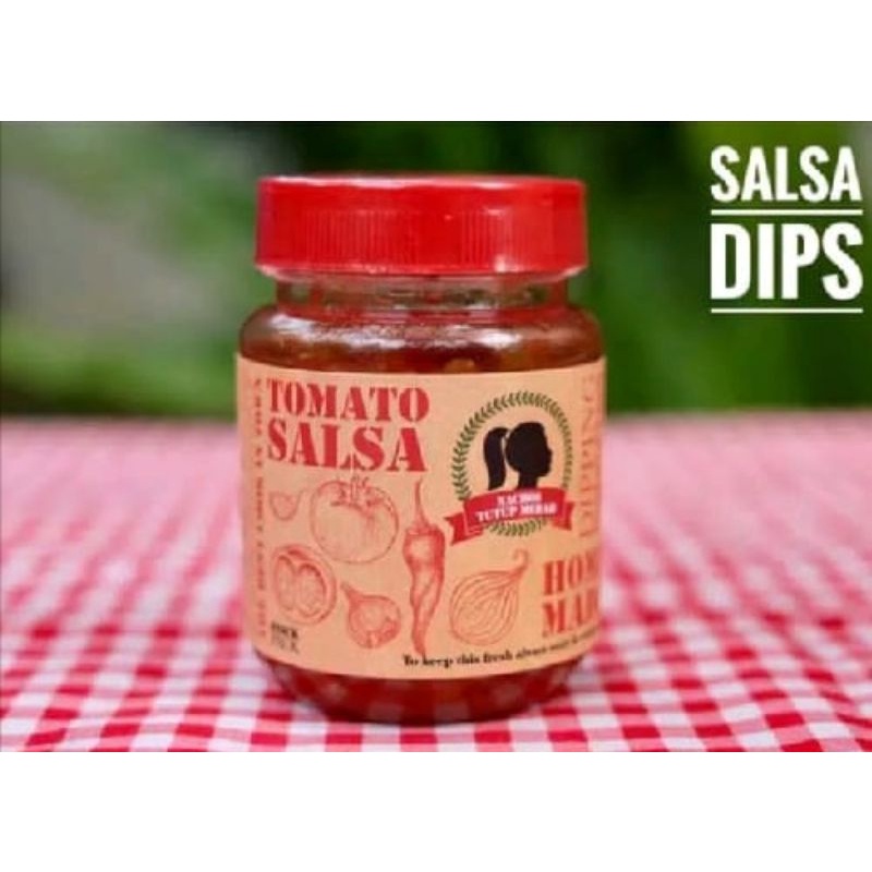 

Nachos Tutup Merah Cemilan Salsa Dip Saus Tomat Segar Non Pengawet