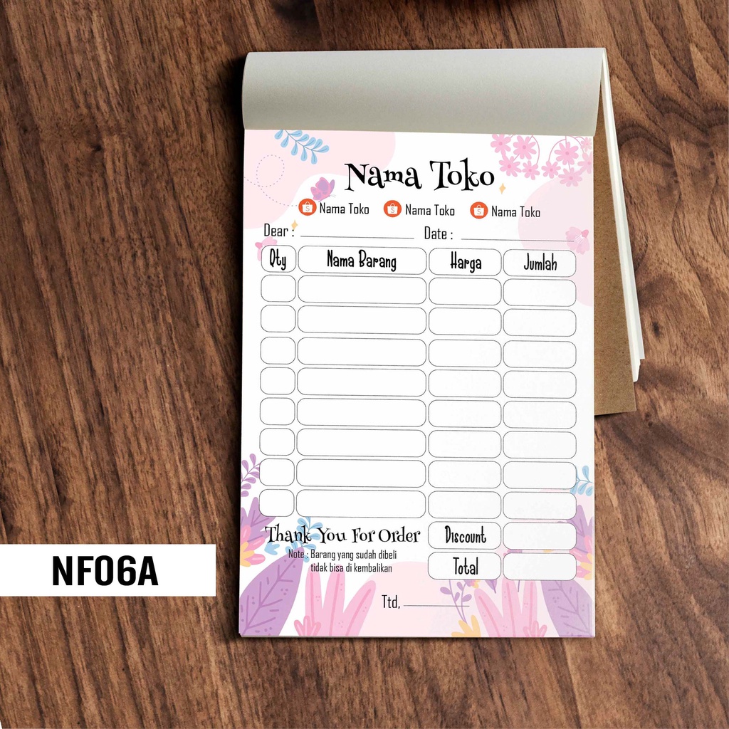 

Artomaringi Invoice / Nota / Faktur / Kwitansi Custom 1 2 3 ply NF06A