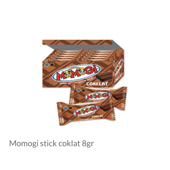 

Wafer-Biskuit- Momogi Stick Coklat 8 Gram ( 1 Box Isi 20 Pcs ) -Biskuit-Wafer.