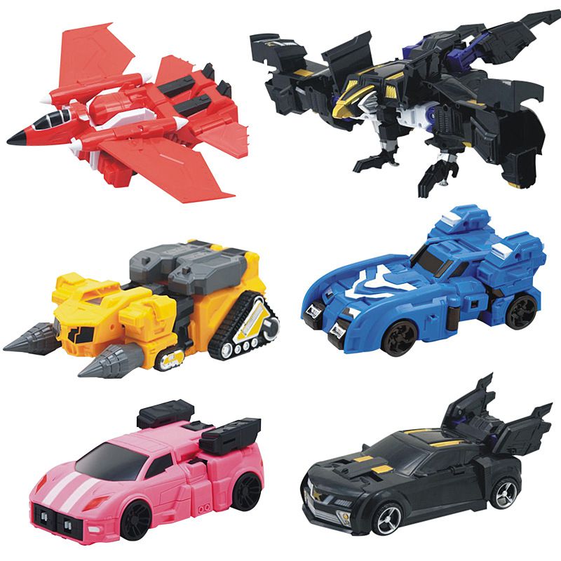 27CM  Mainan Miniforce X Lucybot Lucy Bot Ranger 5 Styles Transformer Machine Car Figure Toy