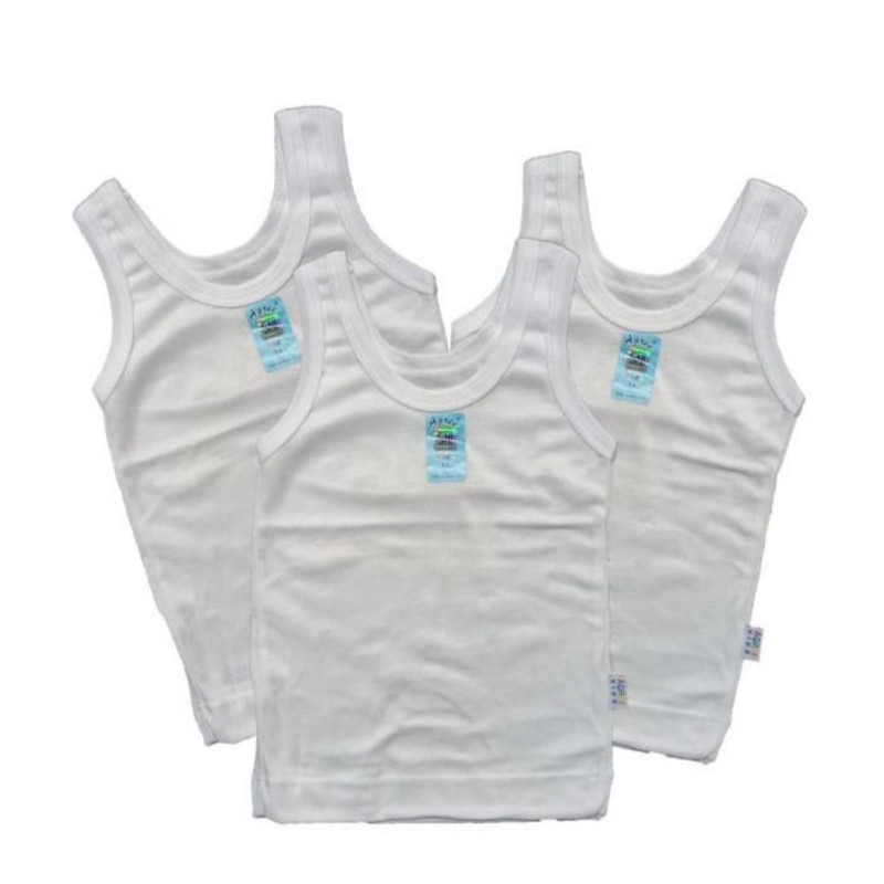 SINGLET ANAK  LAKI KIDS AGREE,BAHAN KATUN SG ST04 Ukuran 24 - 36 (MIN 3 PCS)