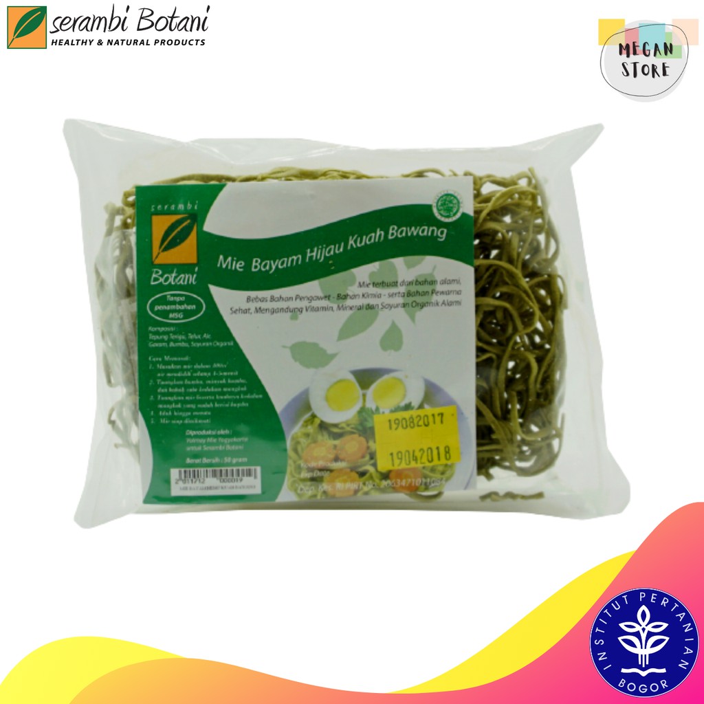 [BISA COD] Mie Bayam Hijau Healthy & Natural Products (Mie Sehat Non MSG)