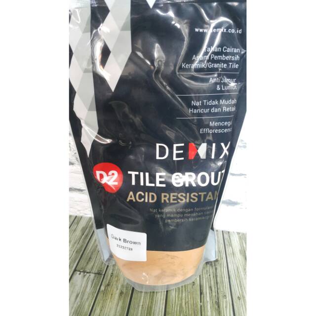 SEMEN NAT KERAMIK DEMIX ACID RESISTANT DARK BROWN 1KG
