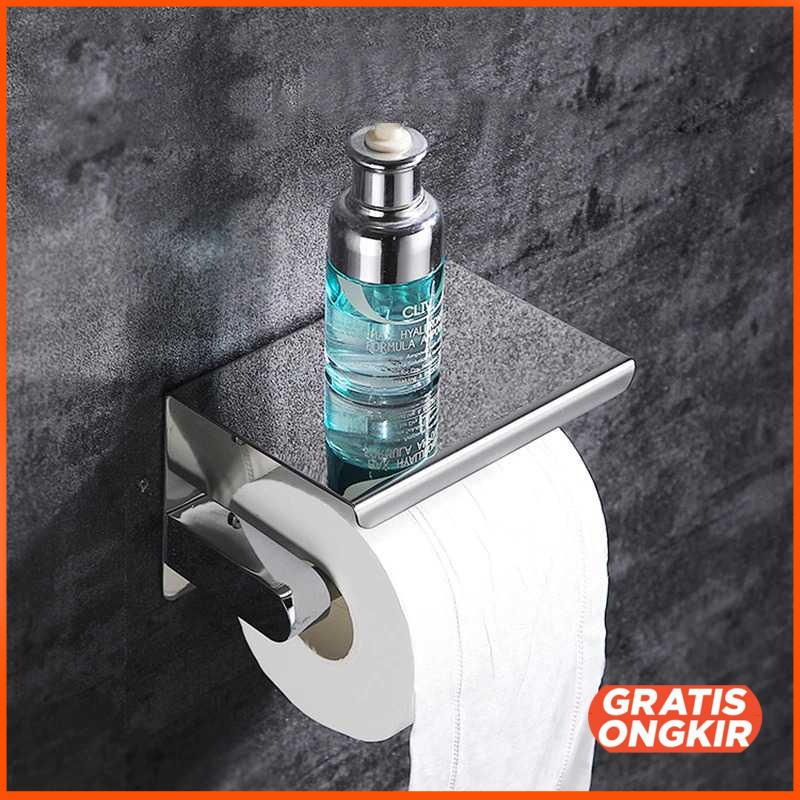 Gantungan Tempat Tisu Toilet Tissue Wall Mount - L101