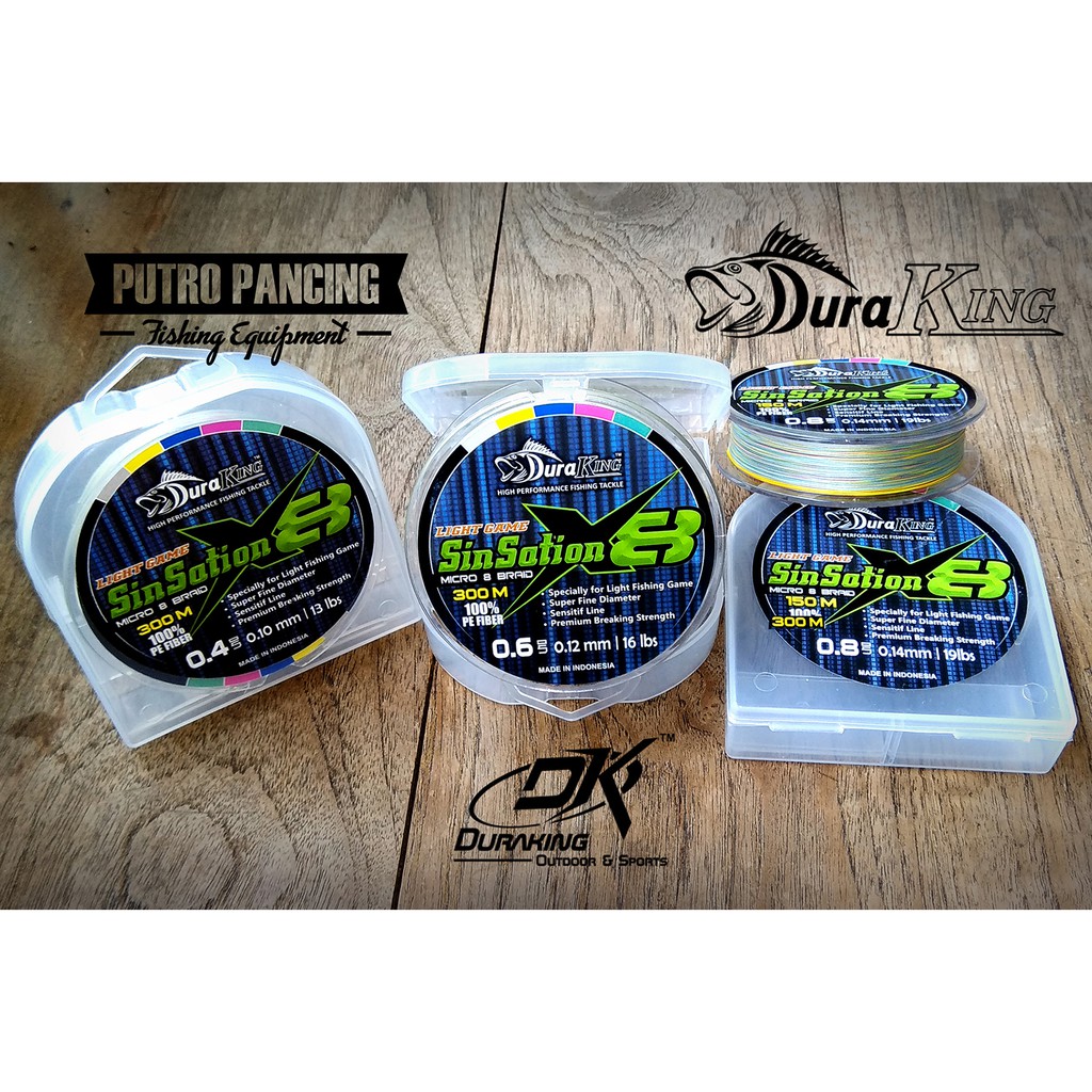 PE Duraking Sinsation 0.4 - 0.6 - 0.8 300m multicolor