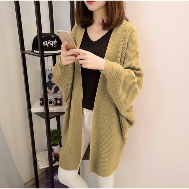 FX SHOP CARDI SCARLET RAJUT / LONG CARDI / CARDIGAN RAJUT HIGH QUALITY PREMIUM-CREAM