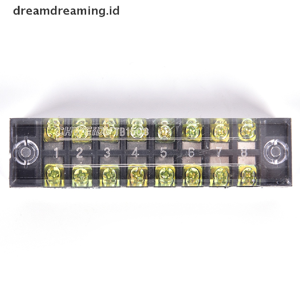 (dreamdreaming.id) Strip Terminal Block 600V 15A 8 Posisi