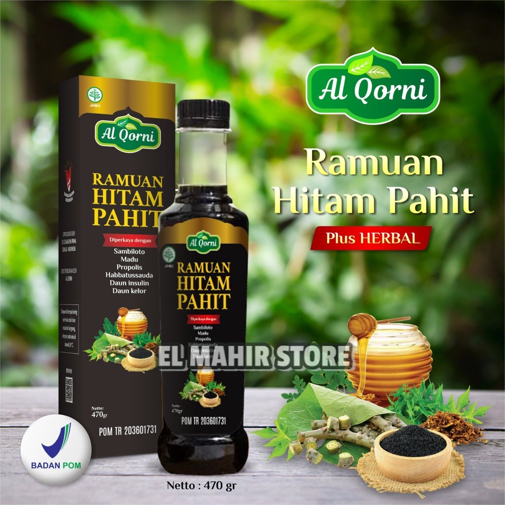 Madu Hitam Pahit Sambiloto Al Qorni - 470gr