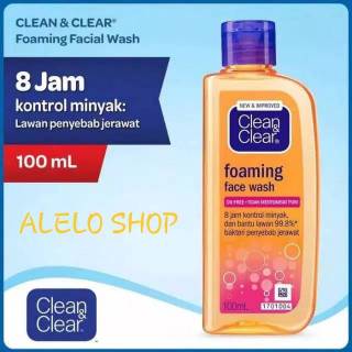 Jual Clean&clear foaming face wash 100 ml clean & clear sabun muka