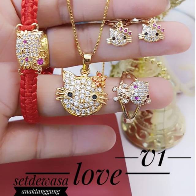 Xuping set perhiasan lapis emas 24k 1307