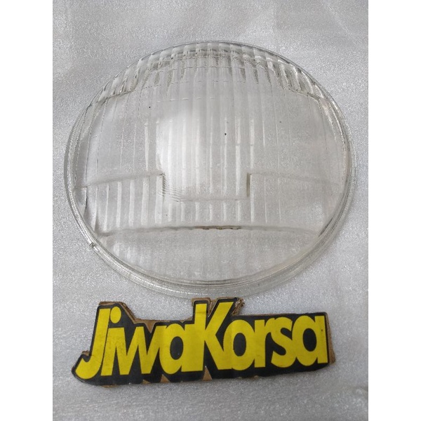 Kaca mika lampu bulat depan headlamp replektor honda gl100 gl125 cb100 cb125 xl100 xl125 twin 13cm